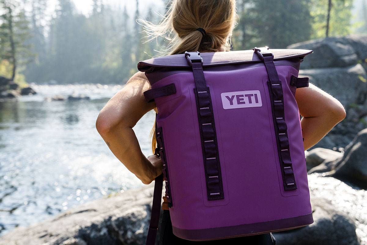 Backpack cooler (YETI Hopper M20 exterior attachment points)